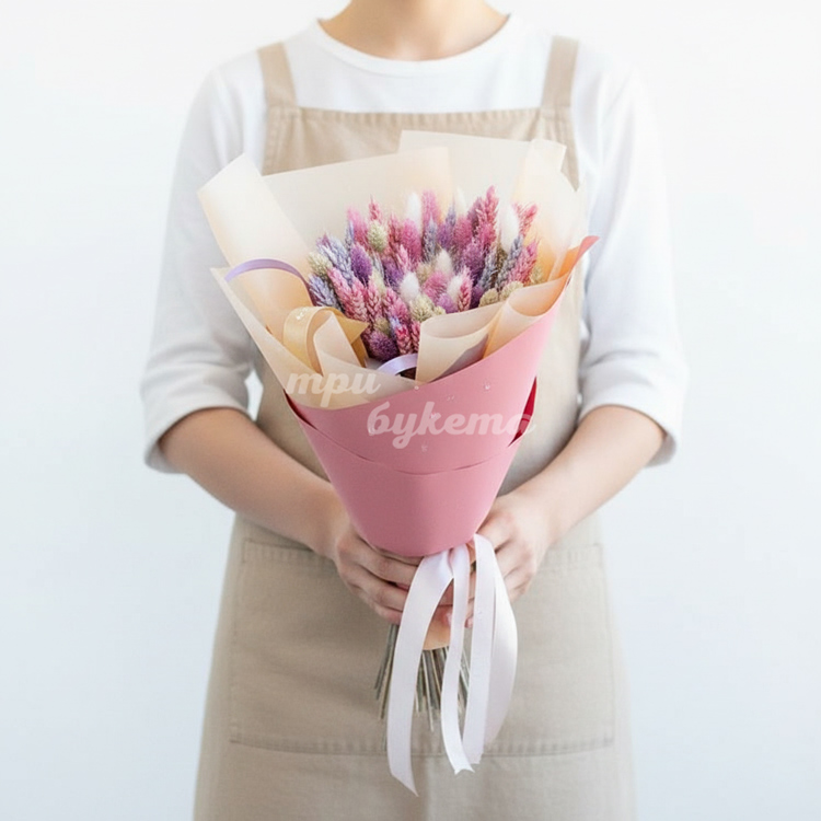 Букет из фалариса и пшеницы