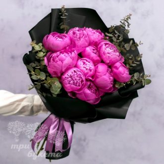 Розовые пионы Premium 11 шт.